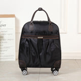 Amletg New Hot Fashion Women'S Brand Caster Casual Solid Color 4 Color Case Rolling Luggage Trolley