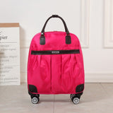 Amletg New Hot Fashion Women'S Brand Caster Casual Solid Color 4 Color Case Rolling Luggage Trolley