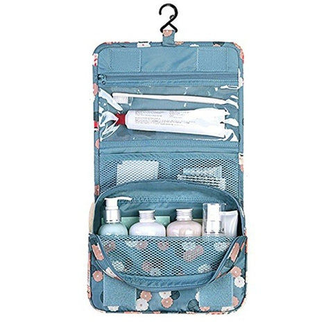 Hanging Toiletry Kit Clear Travel Bag Cosmetic Carry Case