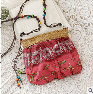 Summer Hot Sale Straw Bag Tote Handwork Rattan Women Beach