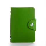 New 24 Slots Fashion Pu Leather Business Card Holder Organizer Hasp Men Women Bank Credit Card