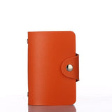 New 24 Slots Fashion Pu Leather Business Card Holder Organizer Hasp Men Women Bank Credit Card