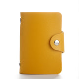 New 24 Slots Fashion Pu Leather Business Card Holder Organizer Hasp Men Women Bank Credit Card