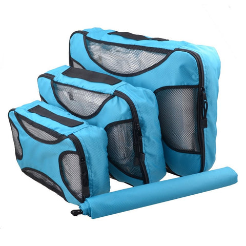 Laundry  Cideros 3 Sets Packing Cubes System For Travel Luggage Organizers With Laundry Bag