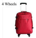 Travel Trolley Backpack For Women Wheeled Luggage Bag Travel Backpack Bags Wheels Suitcase