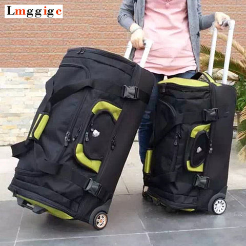 High Capacity Travel Suitcase ,Rolling Luggage Oxford Cloth Bag,Women Trolley Case , Men 27"30"