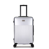 New Fashion 20 24 Inch Abs+Pc Rolling Luggage Zipper Trolley Solid Travel Bag 20' Women Boarding