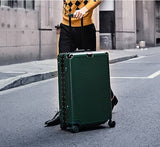 Aluminum Frame+Pc Rolling Luggage Bag,New Travel Suitcase With Wheel,Men Trolley Case,Women