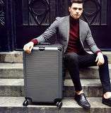 Aluminum Frame+Pc Rolling Luggage Bag,New Travel Suitcase With Wheel,Men Trolley Case,Women