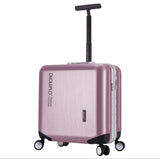 18"20" Carry-On Suitcase With Wheels Girl And Menpink Luggage Travel Bag Trolley Bags Children'S