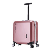 18"20" Carry-On Suitcase With Wheels Girl And Menpink Luggage Travel Bag Trolley Bags Children'S