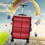 Travel Tale New High Quality 20/24 Inches Abs+Pc Rolling Luggage Fashion Customs Lock Spinner Brand