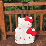 Carrylove Hellokitty Luggage Series 18 Inch Pu Handbag And Rolling Luggage Gifts For Princess
