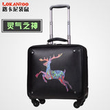 Travel Tale 16/18 Inch Wisdom Noble Reiki Loyalty Pvc Rolling Luggage Spinner Brand Travel Suitcase