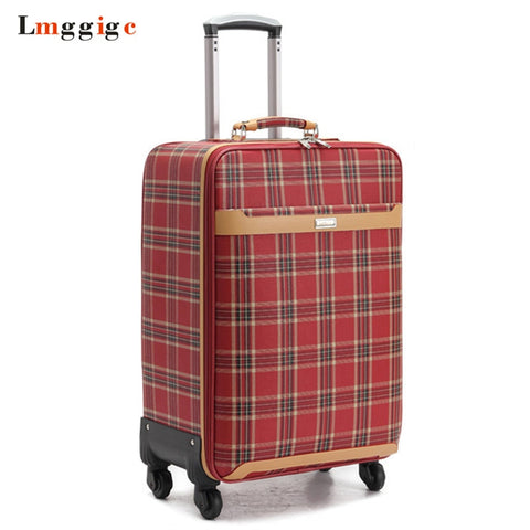 Girl'S Rolling Luggage ,Pu Leather Bag,High Quality Travel Suitcase,Rolling Box,Women Trolley
