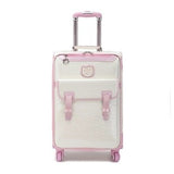 Travel Tale Kt Cute Girl High Quality Pu 16/20/24 Inch Size Rolling Luggage Spinner Brand Travel