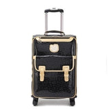 Travel Tale Kt Cute Girl High Quality Pu 16/20/24 Inch Size Rolling Luggage Spinner Brand Travel