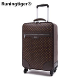 High-End Luxury Pu Rolling Luggage Rotator Men'S Luggage 16"20"22"24" Inch Business Class Travel