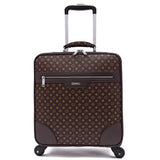 High-End Luxury Pu Rolling Luggage Rotator Men'S Luggage 16"20"22"24" Inch Business Class Travel