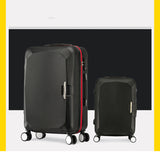 Letrend Women Korea Rolling Luggage Spinner Suitcase Wheels Student Trolley 20 Inch Carry On Travel