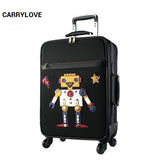 Carrylove High Quality Korean Fashion Luggage 20Size  Oxford Rolling Luggage Spinner Brand Travel