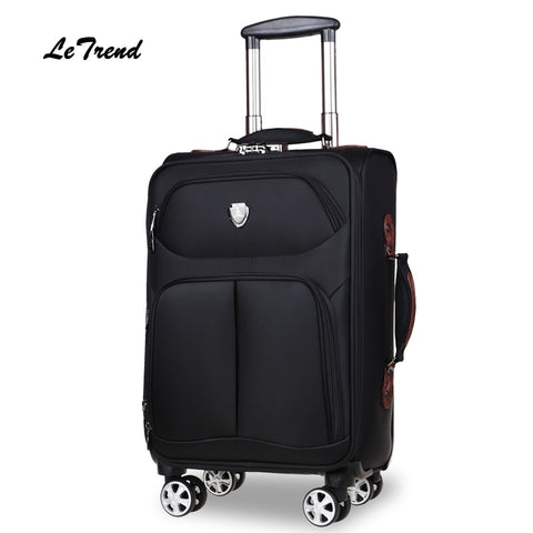 Letrend Large Capacity 30 Inch Oxford Rolling Luggage Spinner Wheel Suitcase Trolley Men Password