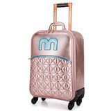 Travel Tale Fashion And Personality Pu 18"/20"/24"  Rolling Luggage Spinner Brand Travel Suitcase
