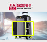 Muscle Shape Fashion 20/24/26 Inch High Quality Abs+Pc Boarding Rolling Luggage Spinner Travel