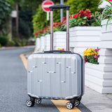 Unisex 2Pcs Carry On Travel Suitcase Women Laptop Luggage Stripe Pattern Small Luggage 18 Inch