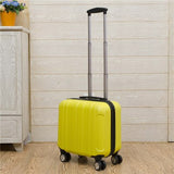 Unisex 2Pcs Carry On Travel Suitcase Women Laptop Luggage Stripe Pattern Small Luggage 18 Inch