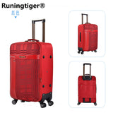 Oxford Trolley Wheeled Suitcase Set Man'S Business Large Travel Bag 20"26" Luggage Unisex Canvas