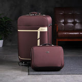 Oxford Trolley Wheeled Suitcase Set Man'S Business Large Travel Bag 20"26" Luggage Unisex Canvas