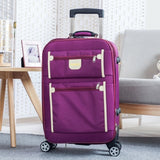 Oxford Trolley Wheeled Suitcase Set Man'S Business Large Travel Bag 20"26" Luggage Unisex Canvas