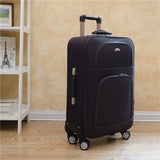 Oxford Trolley Wheeled Suitcase Set Man'S Business Large Travel Bag 20"26" Luggage Unisex Canvas