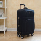 Oxford Trolley Wheeled Suitcase Set Man'S Business Large Travel Bag 20"26" Luggage Unisex Canvas