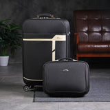 Oxford Trolley Wheeled Suitcase Set Man'S Business Large Travel Bag 20"26" Luggage Unisex Canvas
