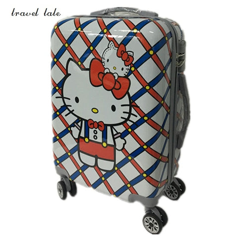 Travel Tale Cartoon 20/24Inch Rolling Luggage Spinner Brand Travel Suitcase Suitable For Children