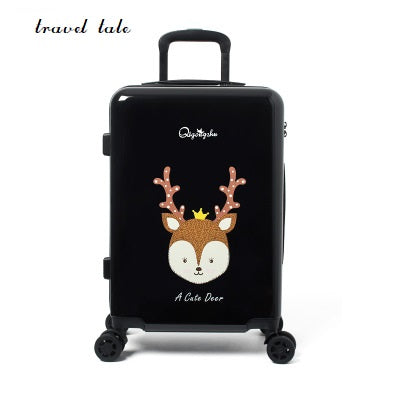 Travel Tale 20/24 Inches Abs+Pc Cartoon Lovely Rolling Luggage  Customs Lock Spinner Brand Travel