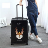 Travel Tale 20/24 Inches Abs+Pc Cartoon Lovely Rolling Luggage  Customs Lock Spinner Brand Travel