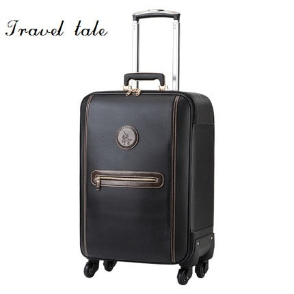 Travel Tale Business 20/24 Inch The Most Fashionable, High Quality Pu Rolling Luggage Spinner Brand
