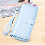 Baellerry Yellow Wallet Women Top Quality Leather Wallet Multifunction Female Purse Long Big