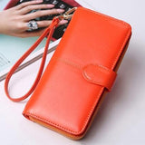 Baellerry Yellow Wallet Women Top Quality Leather Wallet Multifunction Female Purse Long Big