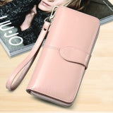 Baellerry Yellow Wallet Women Top Quality Leather Wallet Multifunction Female Purse Long Big