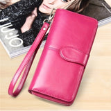 Baellerry Yellow Wallet Women Top Quality Leather Wallet Multifunction Female Purse Long Big