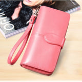 Baellerry Yellow Wallet Women Top Quality Leather Wallet Multifunction Female Purse Long Big