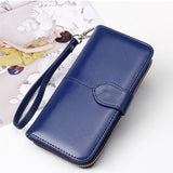 Baellerry Yellow Wallet Women Top Quality Leather Wallet Multifunction Female Purse Long Big