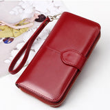 Baellerry Yellow Wallet Women Top Quality Leather Wallet Multifunction Female Purse Long Big