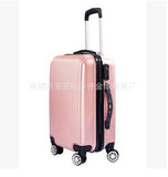 20"24" Carry-On Suitcase With Wheels Unisex Pink Luggage Travel Bag Trolley Bags Children'S