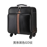 2Pcs 16"20"22" Luggage Suitcase Bag,Waterproof Pu Leather Travel Box With Wheel ,Rolling Trolley