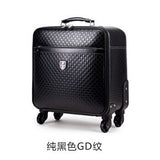 2Pcs 16"20"22" Luggage Suitcase Bag,Waterproof Pu Leather Travel Box With Wheel ,Rolling Trolley